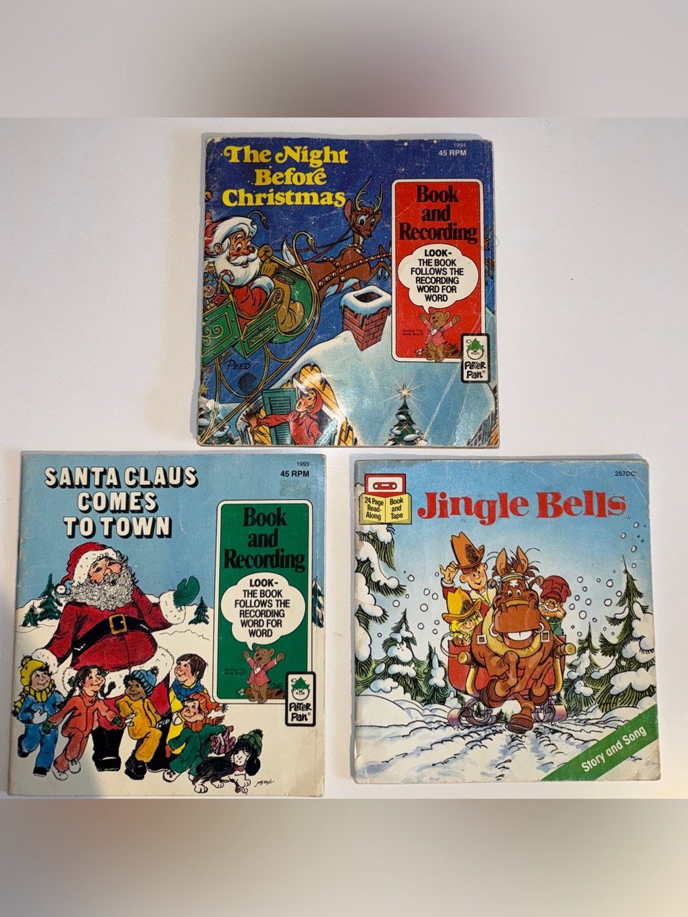 Bundle of 3 Vintage 1980’s Christmas softcover books